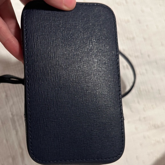 Furla Women's Stacy Mini Drawstring Bucket Bag Blue/Navy - Picture 8 of 16